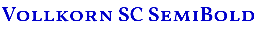 Vollkorn SC SemiBold шрифт